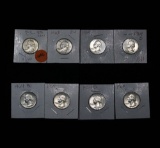 8 Assorted Silver Washington Quarters 25c