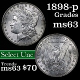 1898-p Morgan Dollar $1 Grades Select Unc