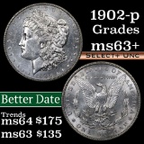 1902-p Morgan Dollar $1 Grades Select+ Unc