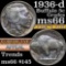 1936-d Buffalo Nickel 5c Grades GEM+ Unc