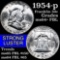 1954-p Franklin Half Dollar 50c Grades Choice Unc+ FBL