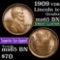 1909 VDB Lincoln Cent 1c Grades GEM Unc BN