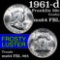 1961-d Franklin Half Dollar 50c Grades Choice Unc FBL