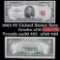 1963 $5 Red seal United States Note Grades xf+