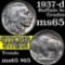 1937-d Buffalo Nickel 5c Grades GEM Unc
