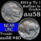 1913-p Ty I Buffalo Nickel 5c Grades Choice AU/BU Slider