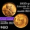 1935-p Lincoln Cent 1c Grades GEM+ Unc RD