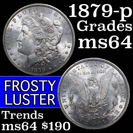 1879-p Morgan Dollar $1 Grades Choice Unc