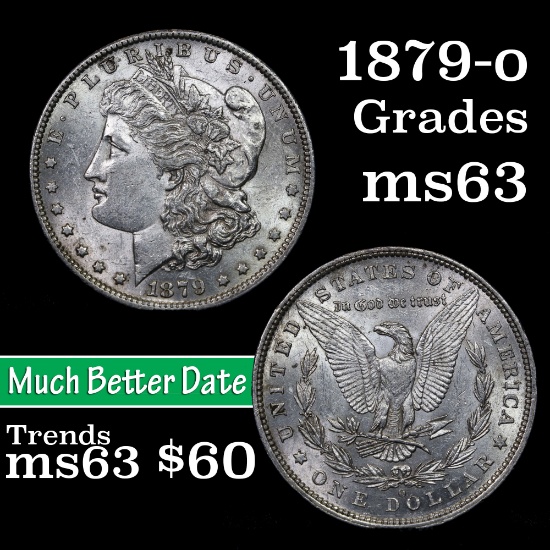 1879-o Morgan Dollar $1 Grades Select Unc