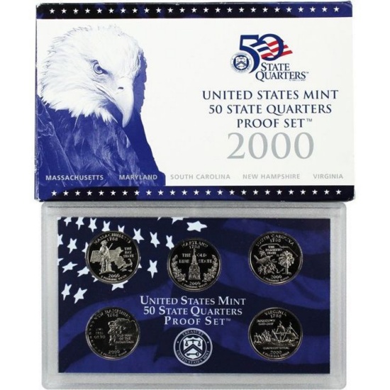 2000 United States Mint Proof Quarter Set