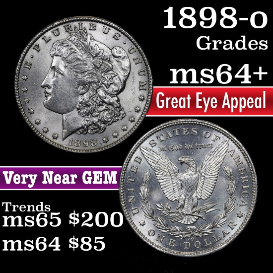 1898-o Morgan Dollar $1 Grades Choice+ Unc