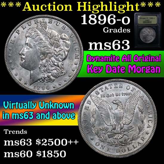 ***Auction Highlight*** 1896-o Morgan Dollar $1 Graded Select Unc by USCG (fc)