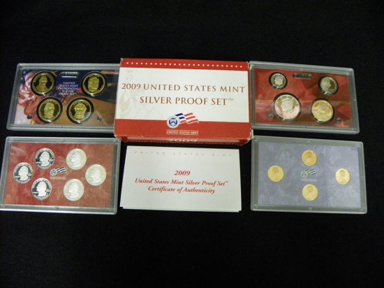 2009 United States Silver Proof Set - 18 pc set, about 1 1/2 ounces of pure silver