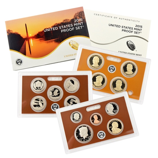 2015 United States Mint Proof Set; 14 pcs