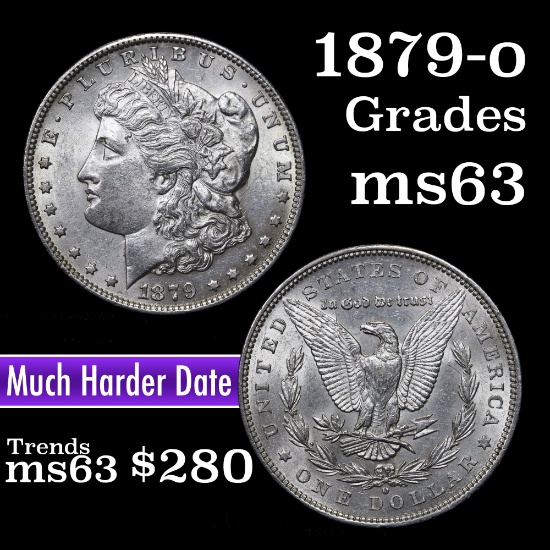 1879-o Morgan Dollar $1 Grades Select Unc