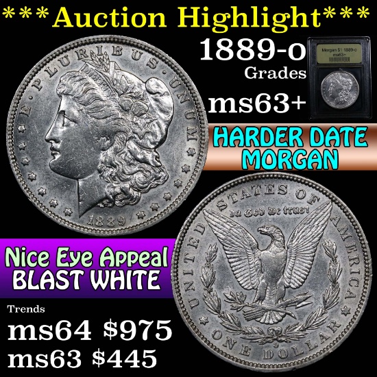 ***Auction Highlight*** 1889-o Morgan Dollar $1 Graded Select+ Unc by USCG (fc)