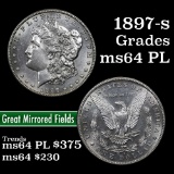 1897-s Morgan Dollar $1 Grades Choice Unc PL (fc)