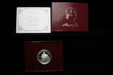 1982-s George Washington Proof Silver Commemorative 50c orig box w/coa