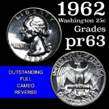 1962 Washington Quarter 25c Grades Select Proof