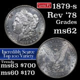 1879-s Rev '78 Top 100 Morgan Dollar $1 Grades Select Unc