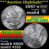 ***Auction Highlight*** 1887-s Morgan Dollar $1 Graded Choice Unc By USCG (fc)