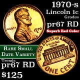 1970-s Sm Date Lincoln Cent 1c Grades Gem++ Proof RD