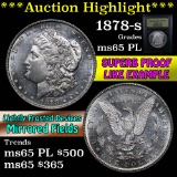 ***Auction Highlight*** 1878-s Morgan Dollar $1 Graded GEM Unc PL by USCG (fc)