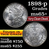 1898-p Morgan Dollar $1 Grades GEM+ Unc (fc)