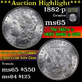 ***Auction Highlight*** 1882-p Morgan Dollar $1 Graded GEM Unc by USCG (fc)