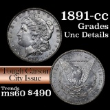 1891-cc Morgan Dollar $1 Grades Unc Details