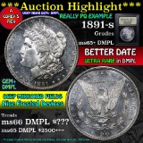 ***Auction Highlight*** 1891-s Morgan Dollar $1 Graded GEM+ DMPL by USCG (fc)