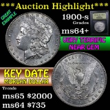 ***Auction Highlight*** 1900-s Morgan Dollar $1 Graded Choice+ Unc by USCG (fc)
