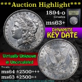 ***Auction Highlight*** 1894-o Morgan Dollar $1 Graded Select+ Unc by USCG (fc)