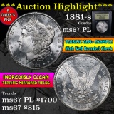 ***Auction Highlight*** 1881-s Morgan Dollar $1 Graded GEM++ PL by USCG (fc)