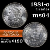 1881-o Morgan Dollar $1 Grades Choice Unc