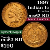 1897 Indian Cent 1c Grades Select Unc RD