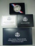 2001-p Capitol Visitor Center Uncirculated Commemorative Silver Dollar orig box w/coa