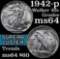 1942-p Walking Liberty Half Dollar 50c Grades Choice Unc