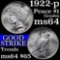 1922-p Peace Dollar $1 Grades Choice Unc