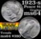 1923-s Peace Dollar $1 Grades Choice Unc