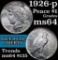 1926-p Peace Dollar $1 Grades Choice Unc