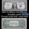 **Star Note  1957 $1 Blue Seal Silver Certificate Grades Choice AU