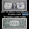 **Star Note  1957 $1 Blue Seal Silver Certificate Grades Select CU