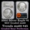 2002 Silver Eagle Dollar $1 Graded ms69 by NGC