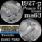 1927-p Peace Dollar $1 Grades Select Unc