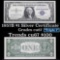 1957B $1 Blue Seal Silver Certificate Grades Gem++ CU