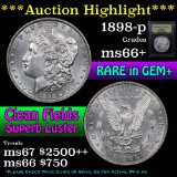 ***Auction Highlight*** 1898-p Morgan Dollar $1 Graded GEM++ Unc by USCG (fc)