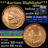 ***Auction Highlight*** 1893 Indian Cent 1c Graded Choice Unc RD by USCG (fc)
