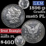 1896-p Morgan Dollar $1 Grades GEM Unc PL