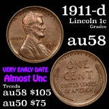 1911-d Lincoln Cent 1c Grades Choice AU/BU Slider